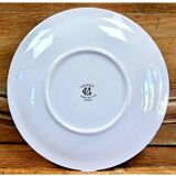 7 anciennes assiettes à dessert Creil et Montereau Terre de fer