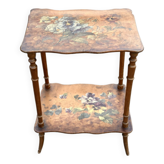 20th century painted side table Émile Gallé style