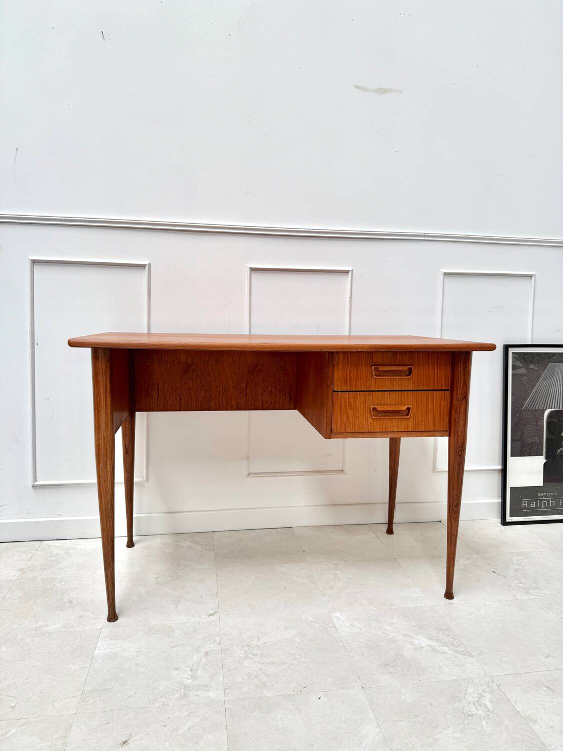 Scandinavian teak desk from the 60s