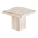 Vintage coffee or side table. Travertine marble. Italy, 1980s