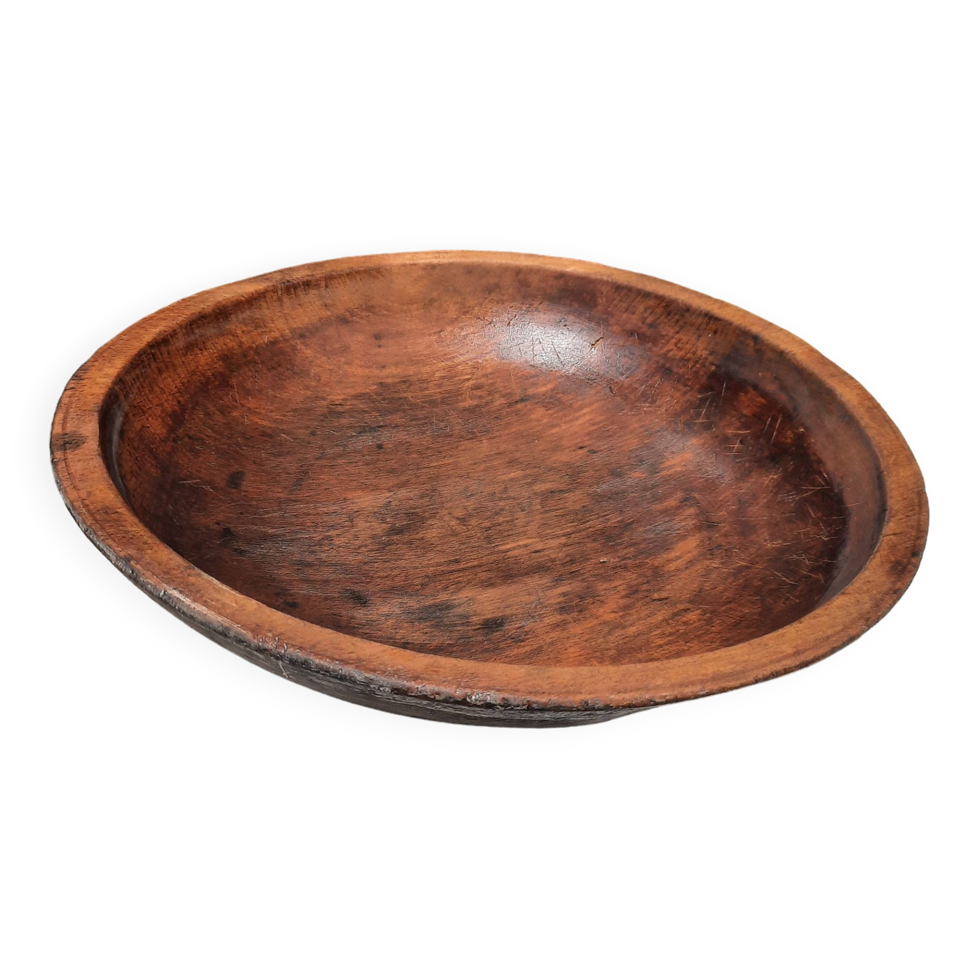 Large wooden salad bowl