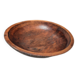 Large wooden salad bowl