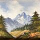 Painting: oil on canvas mountain landscape