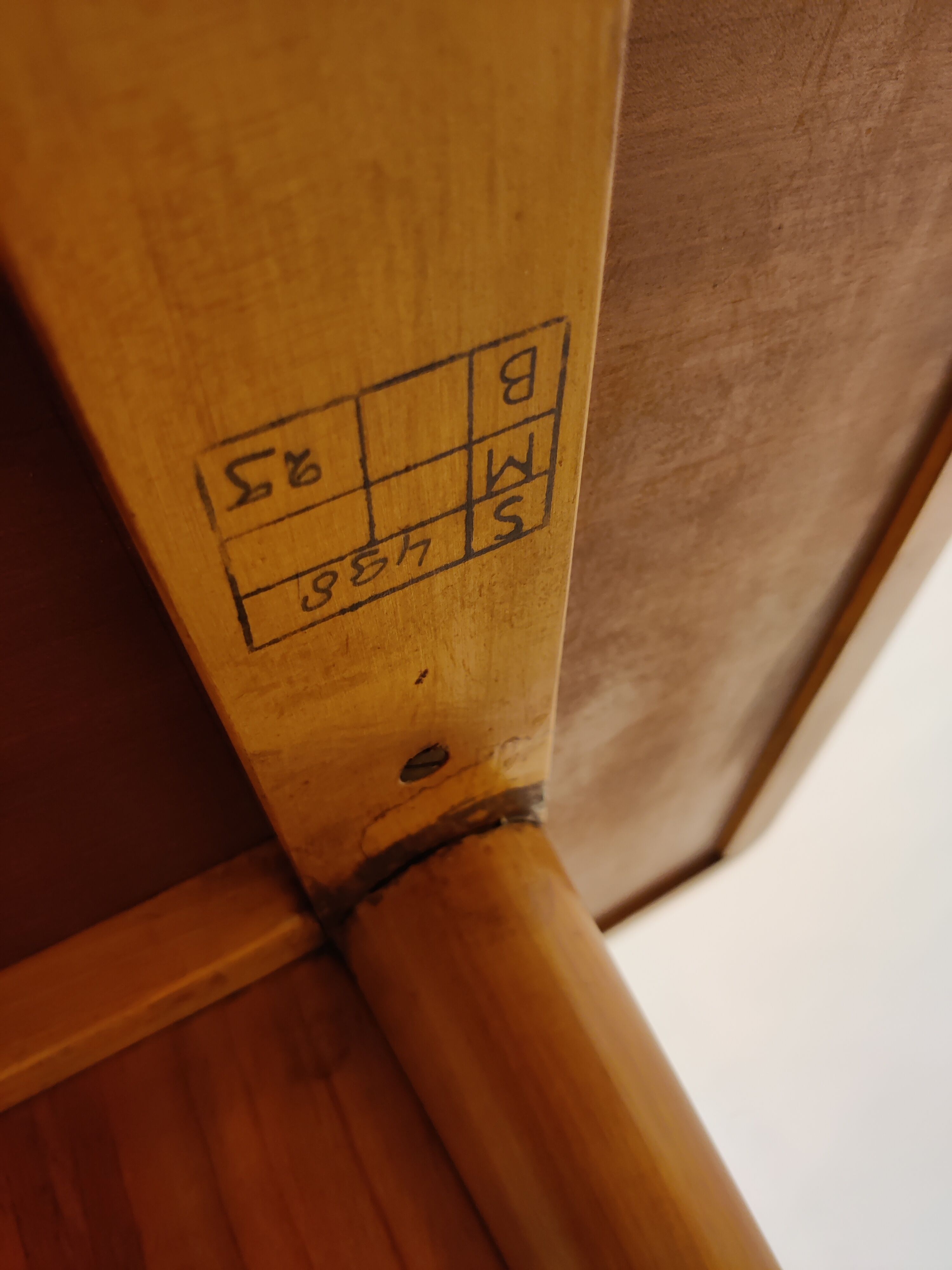 Mid century curved coffee table, 1960s