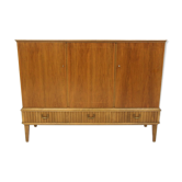 Scandinavian enfilade in walnut, Swedish modern, Sweden, 1940.