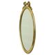 Classic Oval Gold Mirror Ribbon Decoration France 58cm