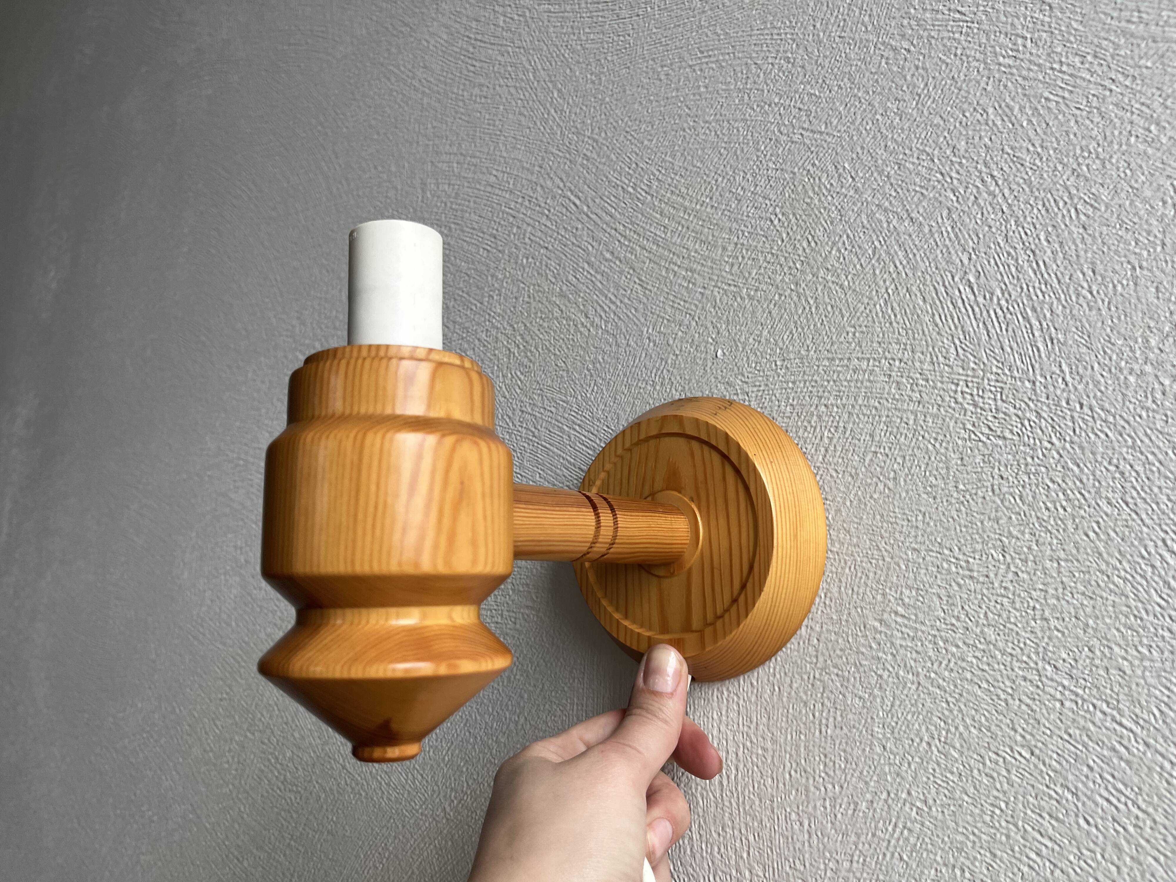 OPUS/ZIRKON vintage Ikea pine wall lamp