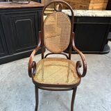 Thonet n°17 curved wooden armchair