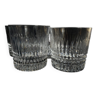 4 whisky glasses – blown and cut crystal