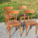 Set of 4 Thonet bistro chairs from the 1950s.