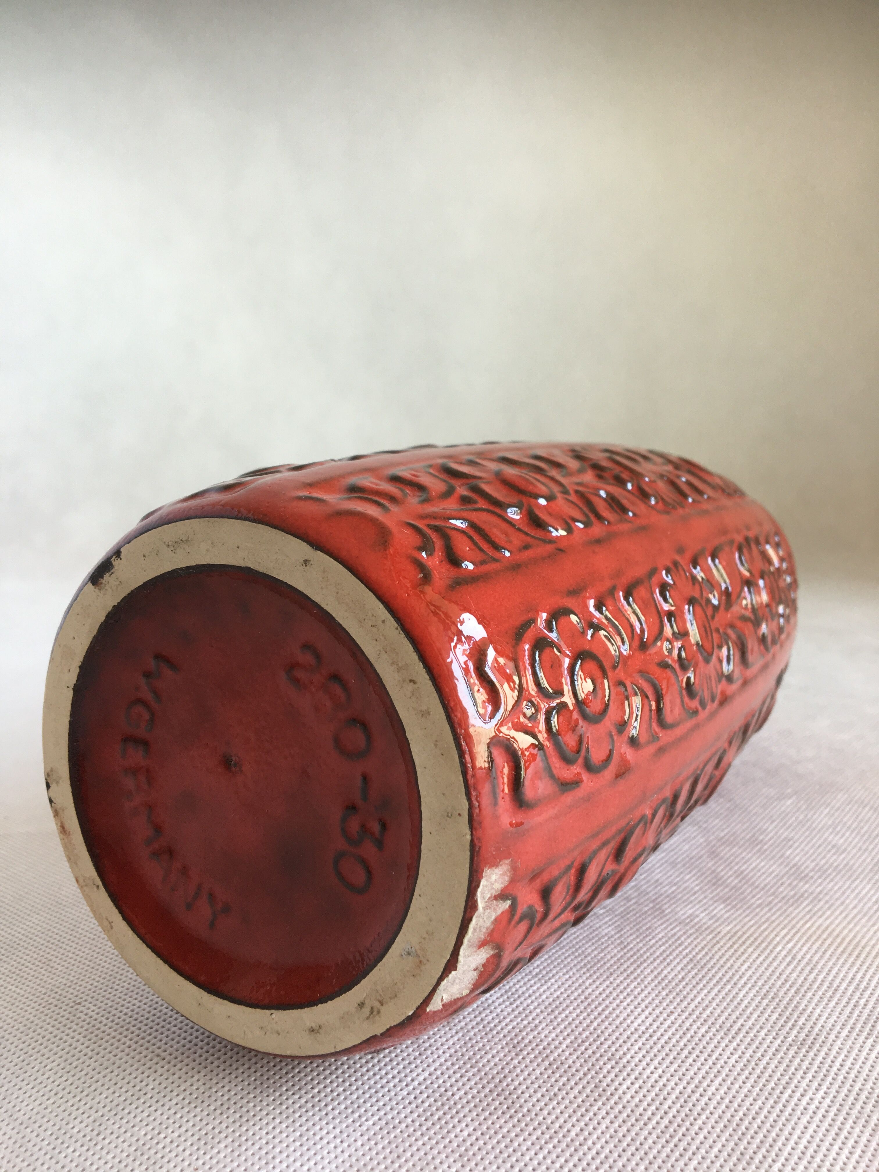 Vase Fat Lava ceramic, 1970