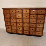 Armoire d'apothicaire vintage à 36 tiroirs des années 1930