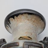 Roger Guérin (Bouffioulx) - Art Deco Vase Salt Glaze - Antelope Decor - 1930