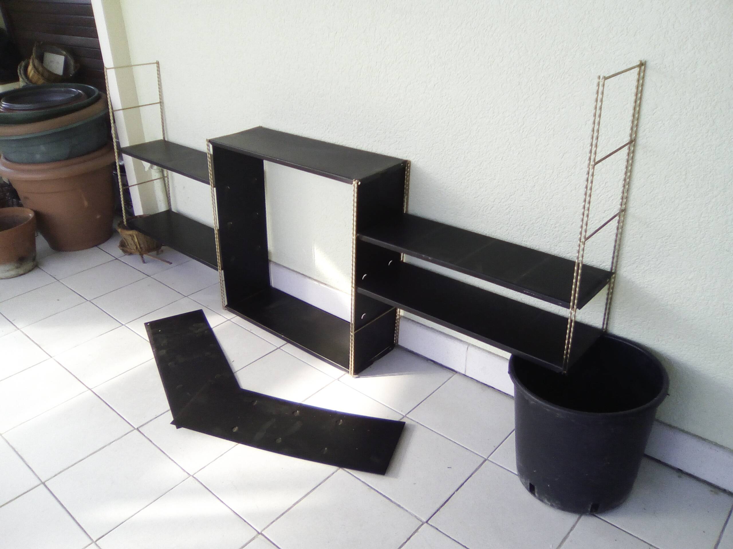 String Tomado metal wall shelves, 60s, Vintage