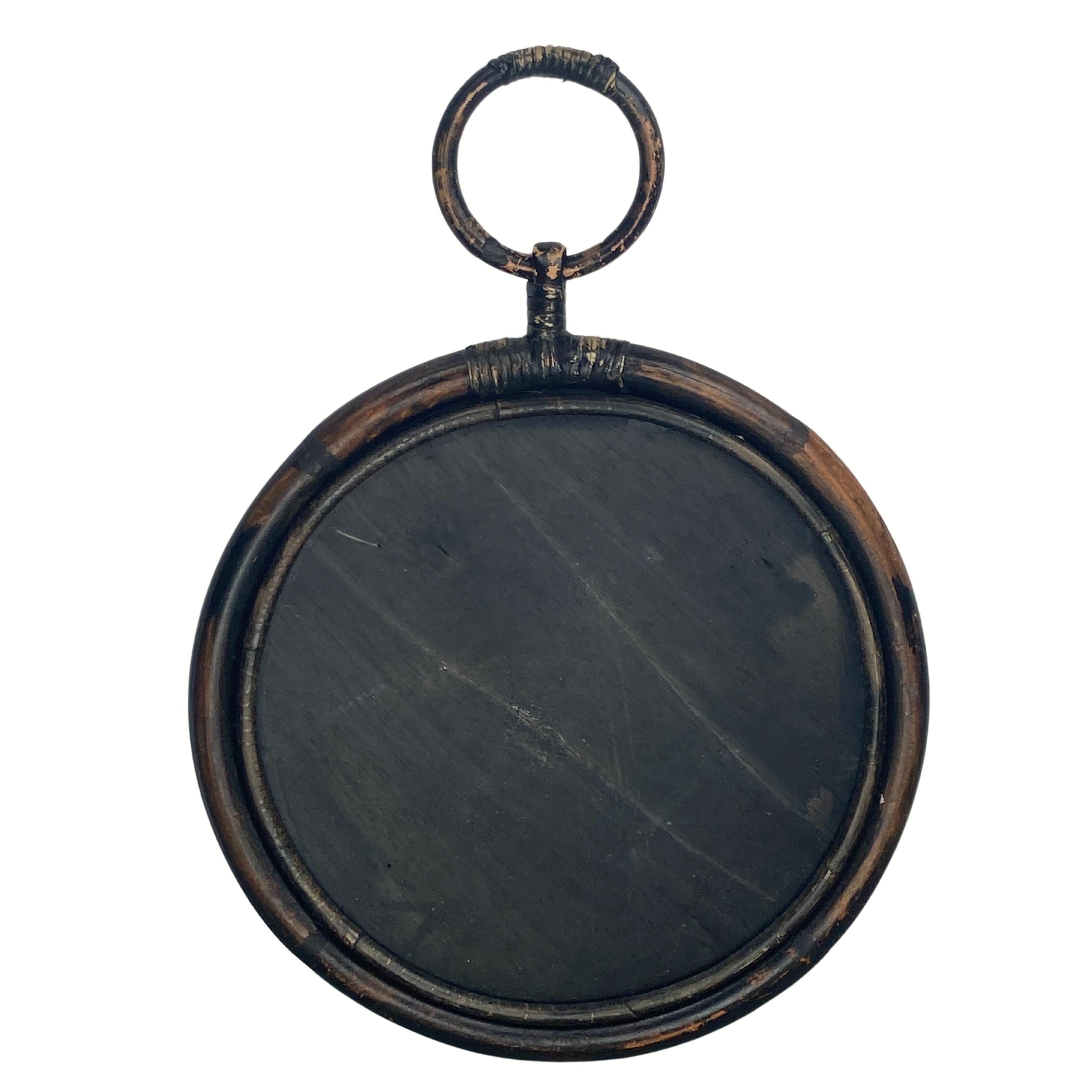 Faux bamboo chinoiserie mirror, France 1960s-1970