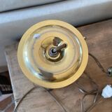 lampe à poser en laiton et verre