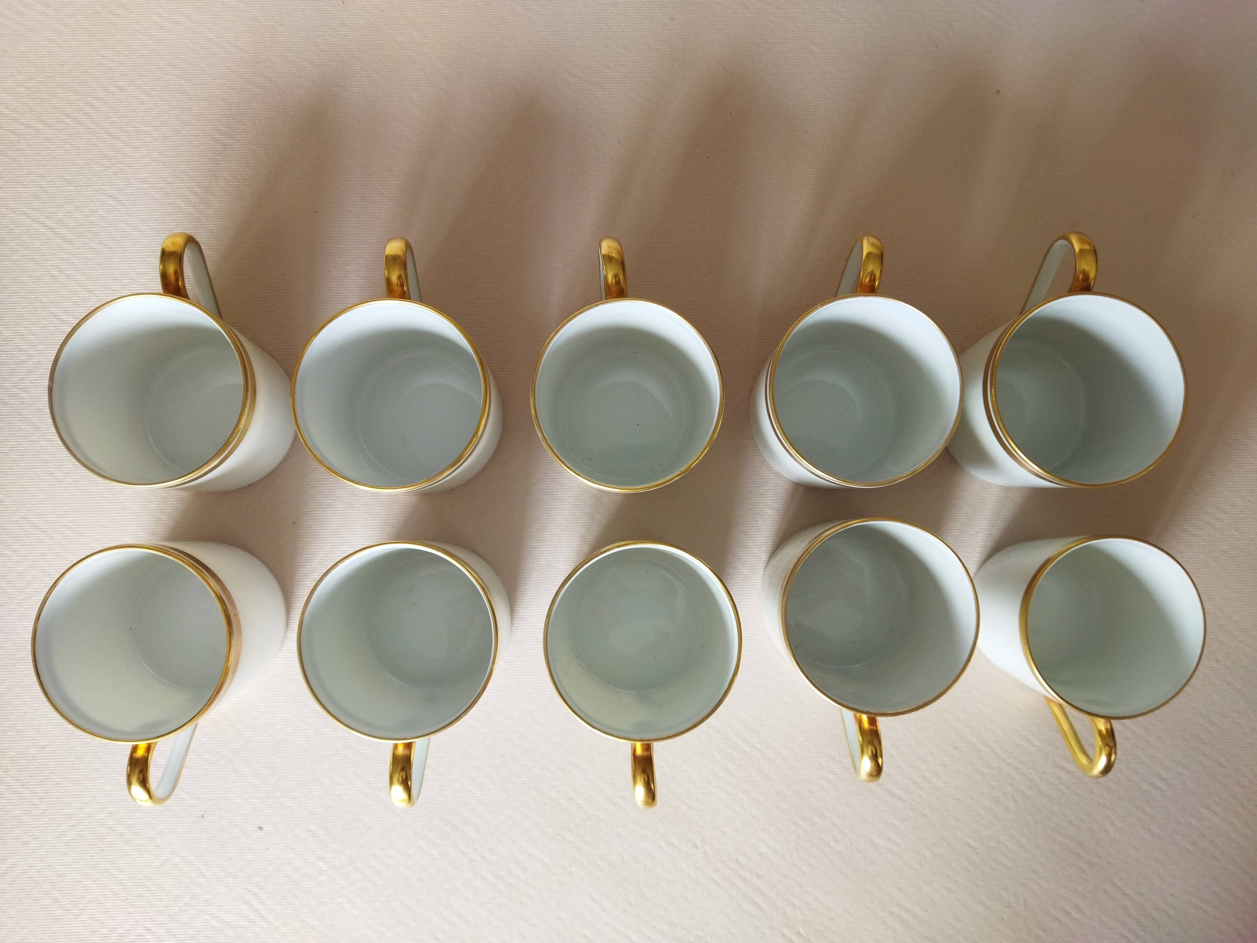 10 Ahrenfeldt Limoges coffee cups