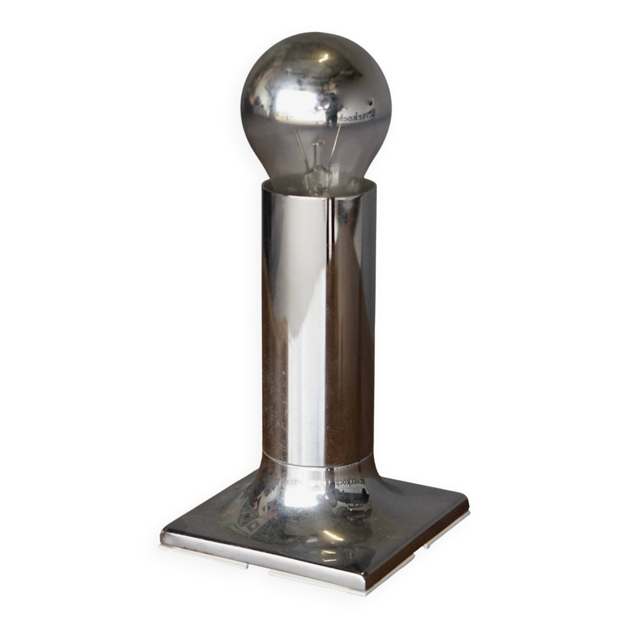 Space Age Chrome Ceiling Lamp by Rolf Krüger for Staff, 1970s