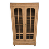 Magnificent Art Deco display cabinet sanded.