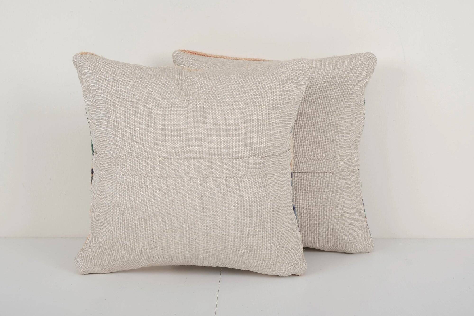 Set of 2 vintage Turkish cushion covers 38x38 cm