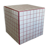 Cubes side table 40x40 ceramic
