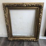 Large frame XIX gilded leaf height 100cm width 86cm