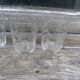 Wine glasses XIXth century blown thick