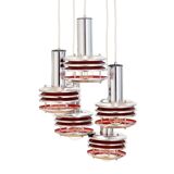 Space Age Cascading Pendant from Polam, 1960s