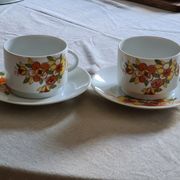Vintage porcelain breakfast service