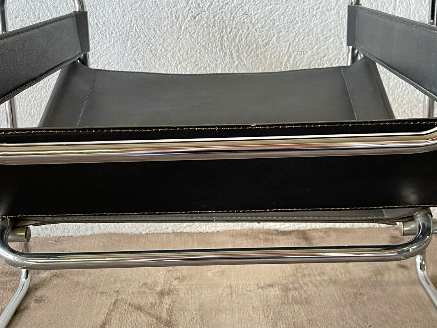 Wassily armchair by Marcel Breuer black