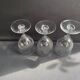3 Water glasses – Blown and cut crystal
