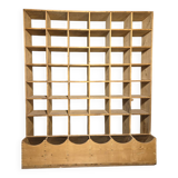 Raw wood locker cabinet