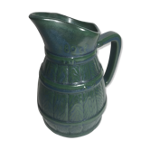 Former pitcher 80cl enamelled ceramic + cove blue green kitchen vintage