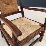 Arts & Crafts Handcrafted Low Lounge Armchairs, Belgium, 1920s, Set of 2