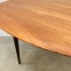 Table ronde scandinave en teck, 1960