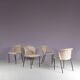 1950s set of 4 dining chairs from the Netherlands