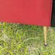Pair of vintage 60s armchairs – Red and black faux leather