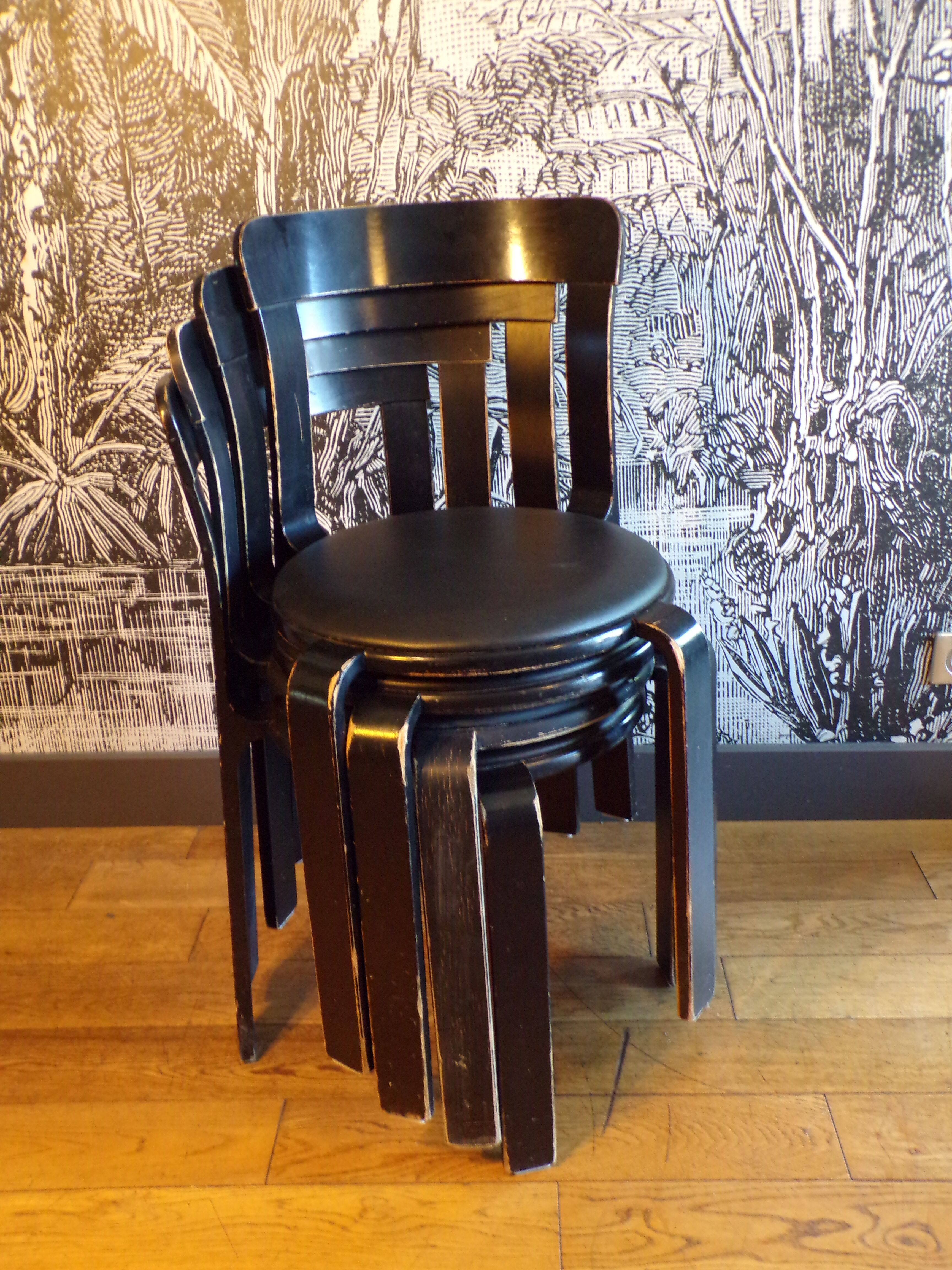 Suite 4 chairs Dietiker Bruno Rey