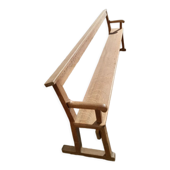 Light solid oak bench