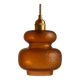 Vintage amber blown glass pendant light