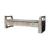 Large bench 19th solid wood patina