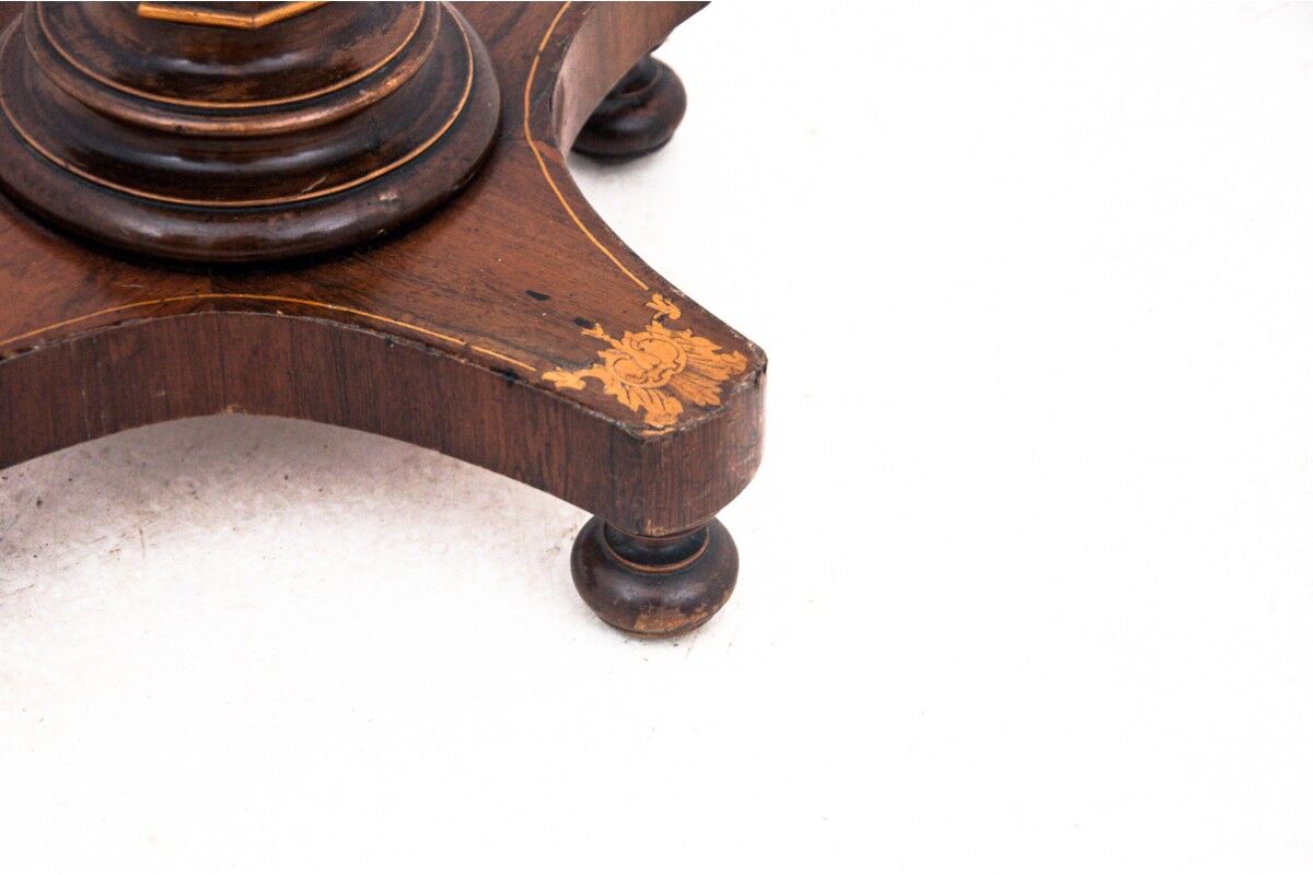 Antique thread table, Northern Europe, late 19th century.