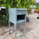 Bedside table Louis Xv style Blue neptune