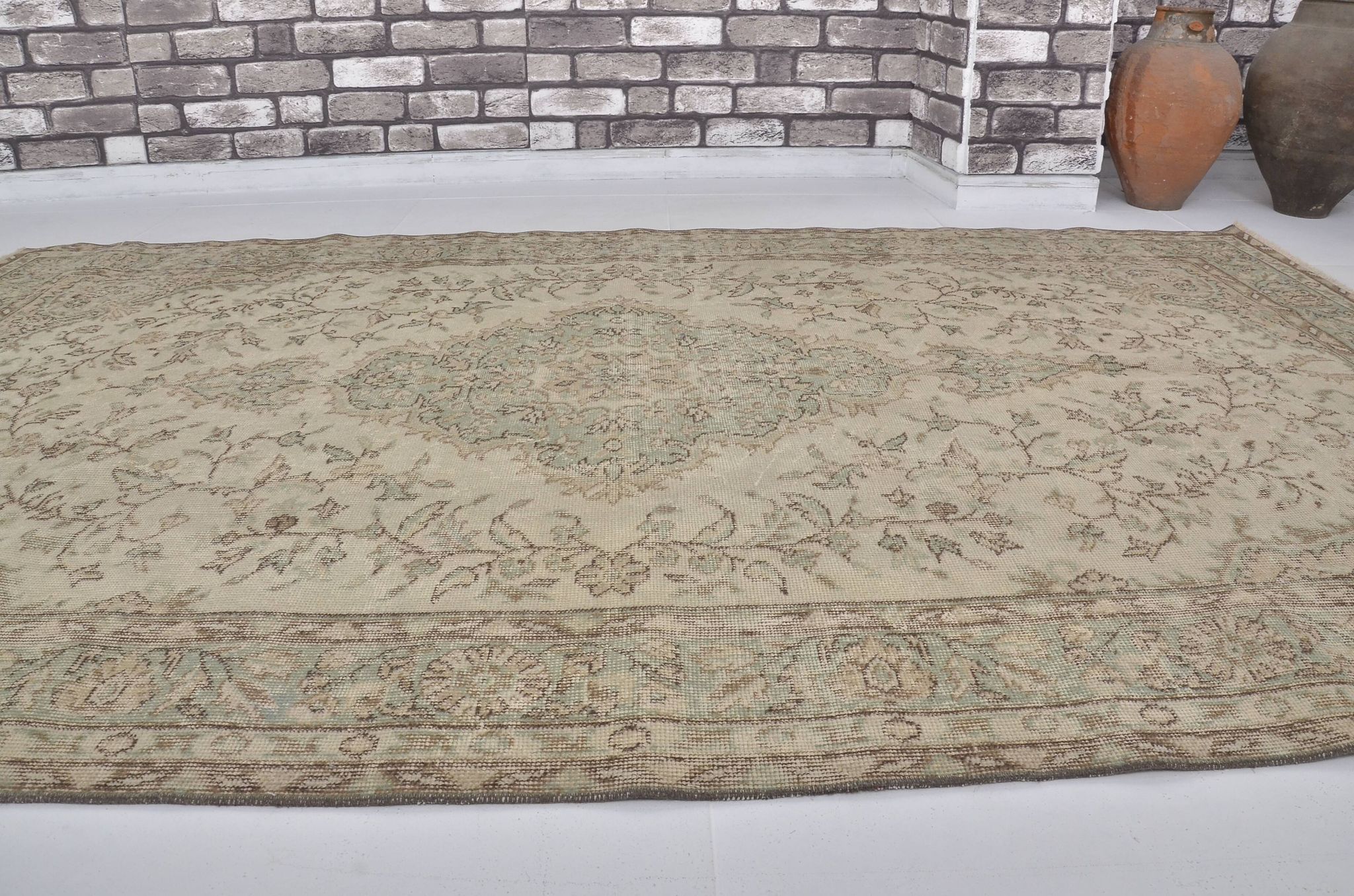 Tapis Oushak anatolien kurde sku 2227