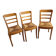 3 Monobloc straw bistro chairs from the 60s/70s