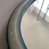 Antique beveled oval mirror