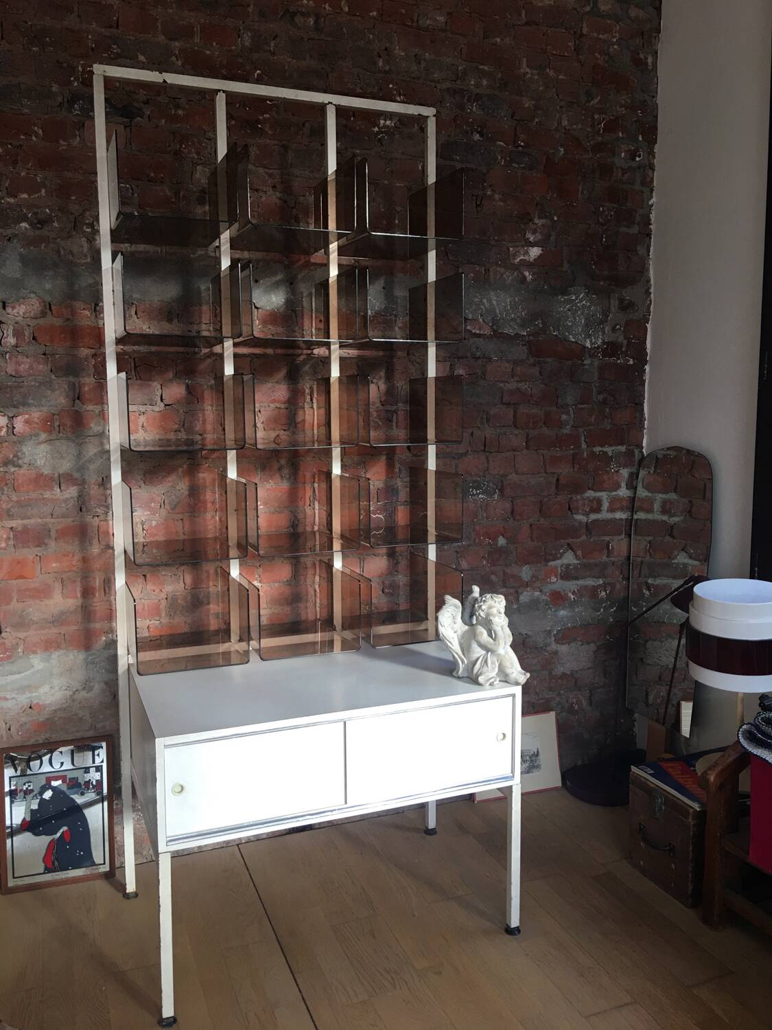 Plexiglass shelf & funky 70s