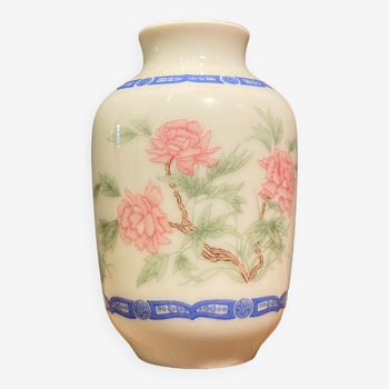 Miniature porcelain vase with floral decoration, Rose family