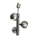 Chrome metal eye ball lustre Space Age