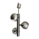 Chrome metal eye ball lustre Space Age